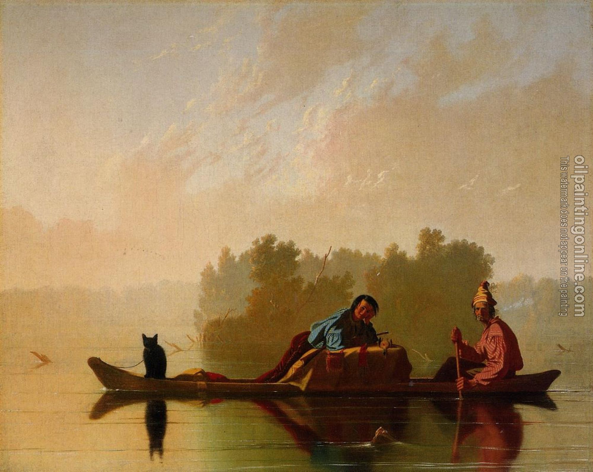 George Caleb Bingham - Fur Traders Descending the Missouri